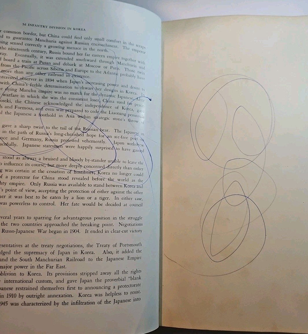1953 US Army 3rd Inf. Division In Korea Book Some Pen Marks In Book Good Overall