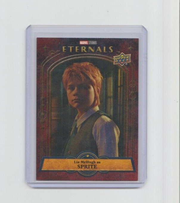 Marvel Upper Deck Eternals Lia McHugh Sprite Red Parallel Character Card #90