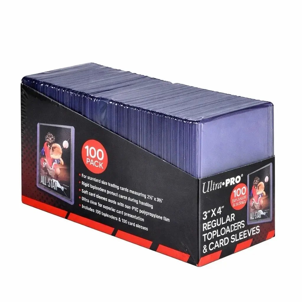 Ultra Pro 100 Top Loaders & 100 Penny Sleeves – Fits Pokemon, Magic, Sports