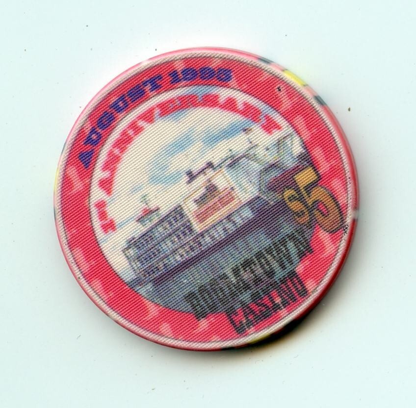 5.00 Chip from the Boomtown Casino Harvey Louisiana 3rd Anniversary