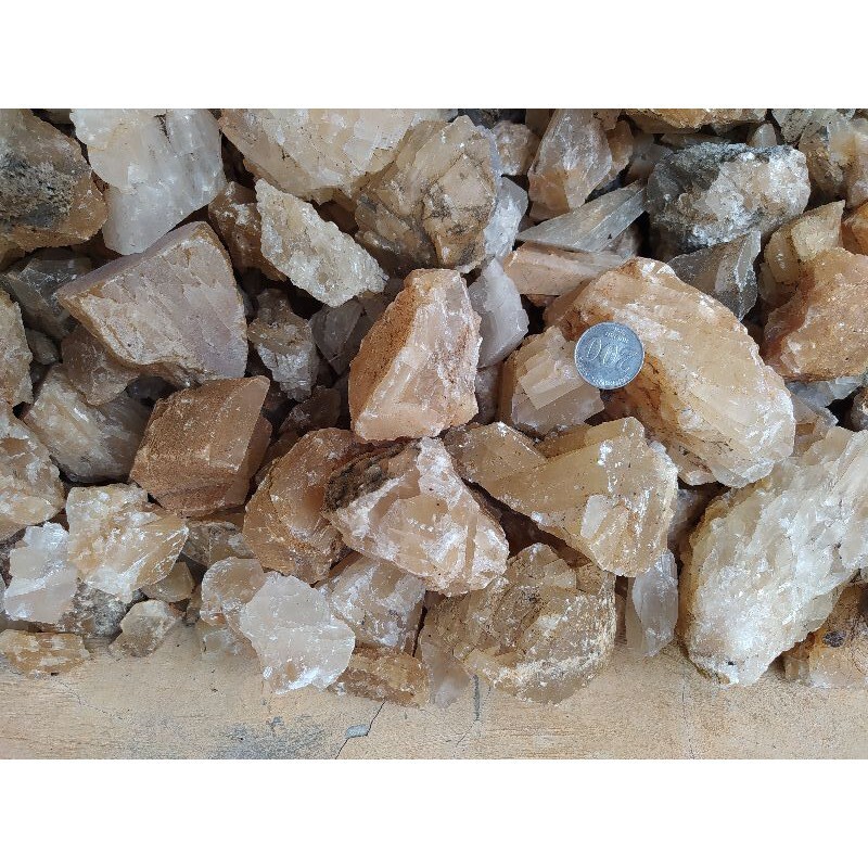 1 TO 20 KG LOT NATURAL UNTREATED HQ ROUGH MIX WHITE YELLOW HONEY ORANGE CALCITE