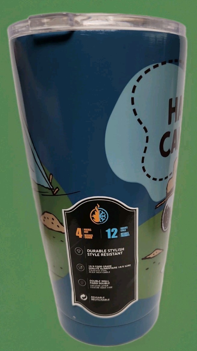 Peanuts Snoopy Beagle Scout Happy Campers 20oz Stainless Steel Tumbler By…