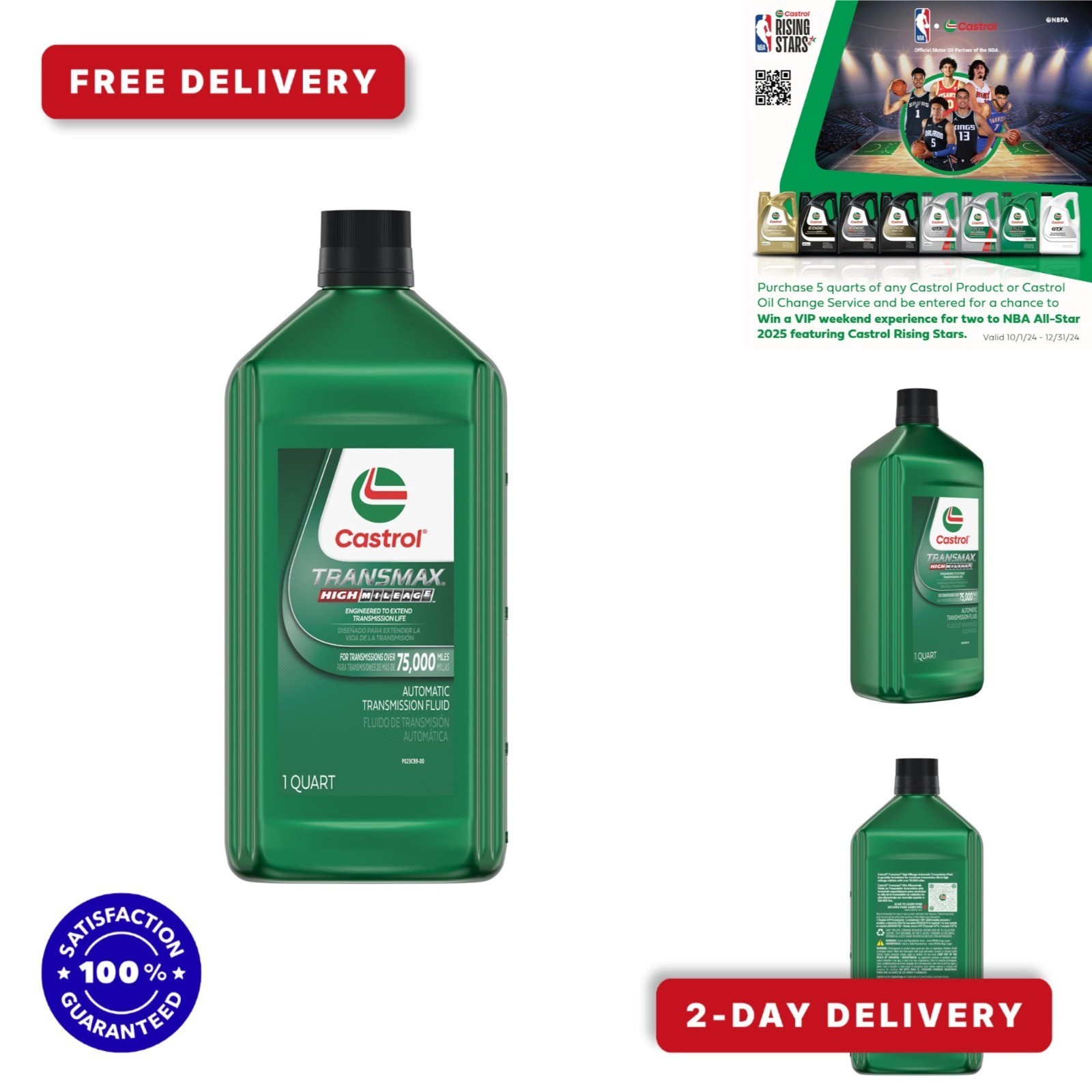 Castrol Transmax High Mileage Automatic Transmission Fluid 1 Quart