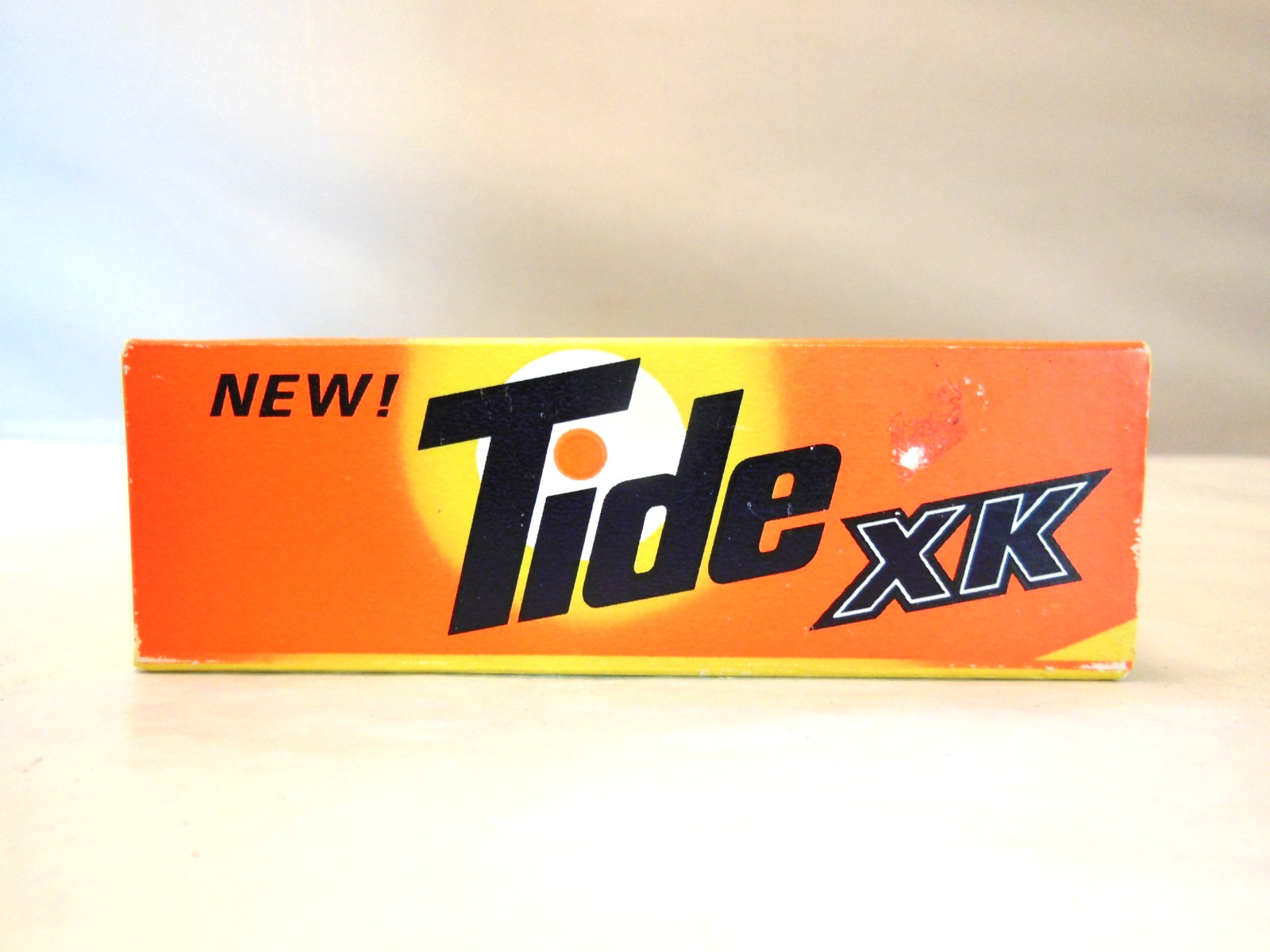 VINTAGE TIDE XK LAUNDRY DETERGENT UNOPENED FULL BOX 7 OUNCES – 1969