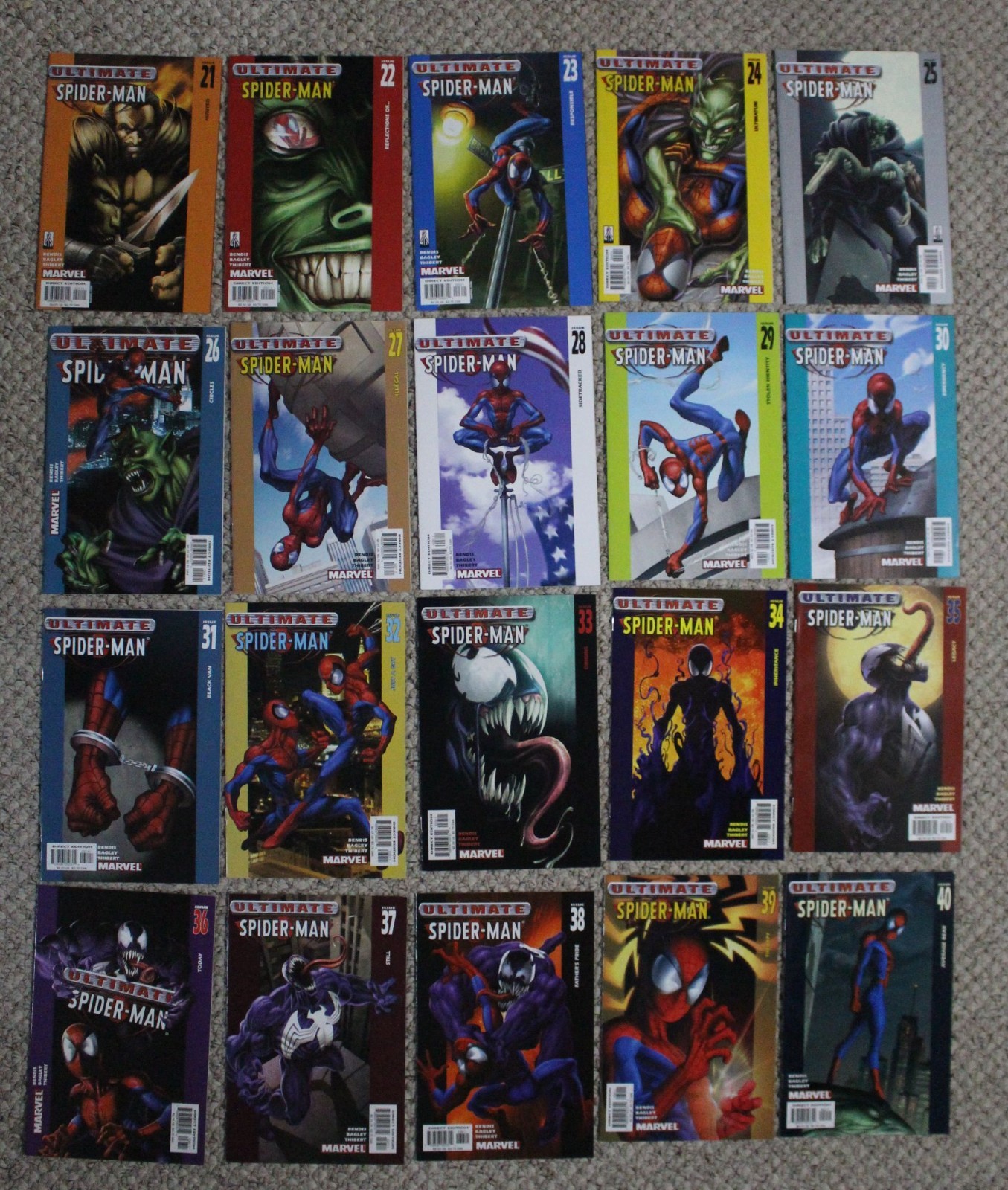 Ultimate Spider-Man (2000-2009) Bendis Kraven ULTIMATE VENOM Green Goblin #21-40
