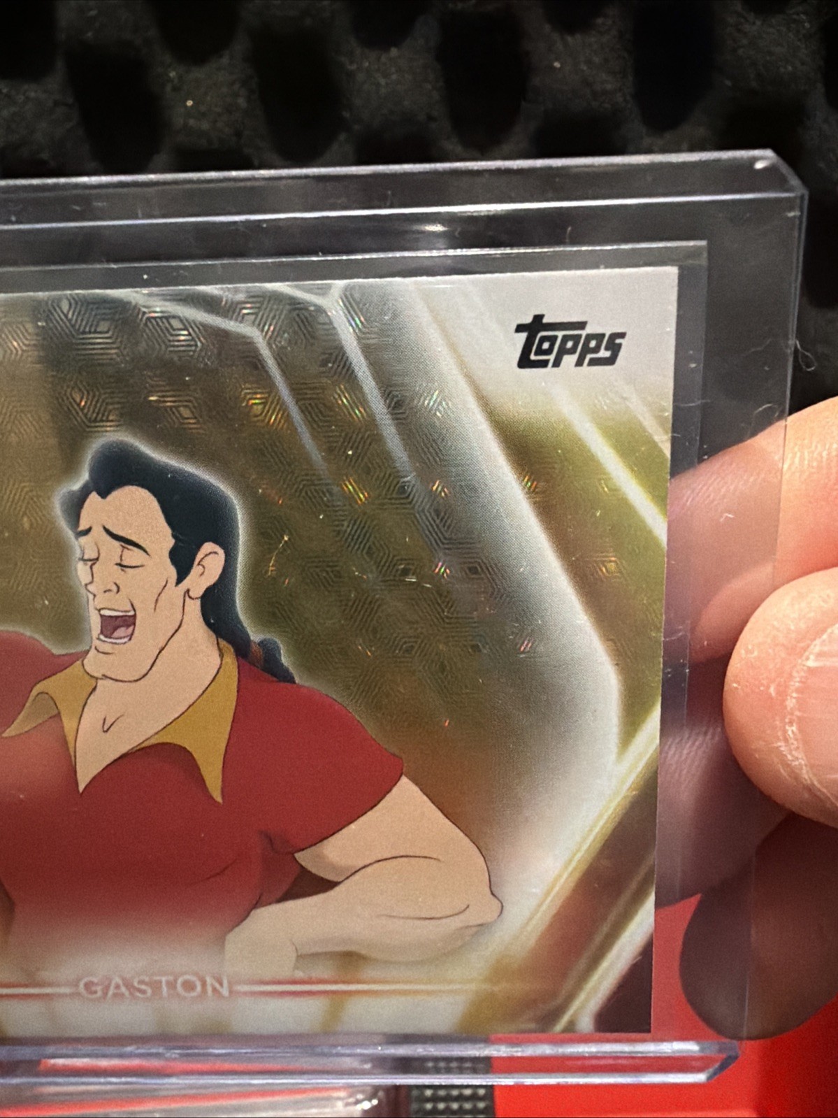 2026 Topps Disney Gold Refractor Gaston Card 12 Numbered 1/1 Beauty & Beast