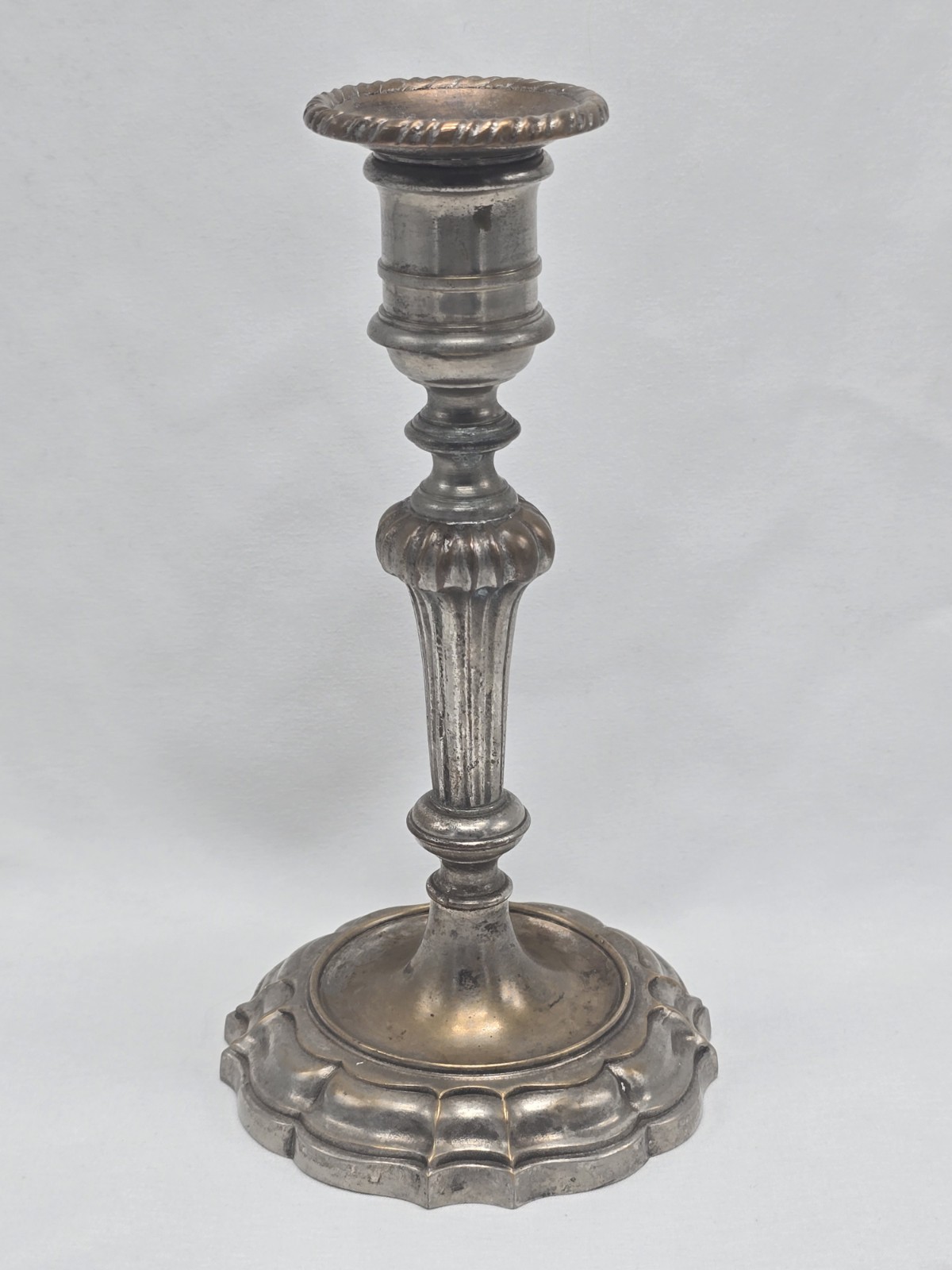 Oscar Bruno Bach Signed Metal Single Candlestick 7.5in Tall (Oscar B. Bach)