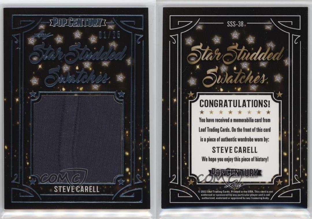 2022 Leaf Metal Pop Century Platinum Blue 1/25 Steve Carell #SSS-38 0q0