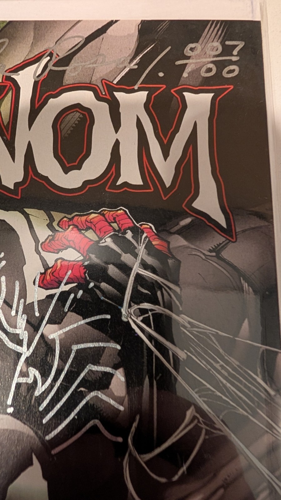 Marvel Venom #150 Signed W/ Sketch Sam De la Rosa Bagged And Boarded & COA
