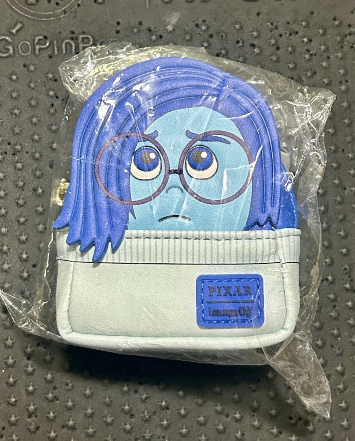 Sadness Inside Out Loungefly Pixar Mini Backpack Bag Charm Keychain New