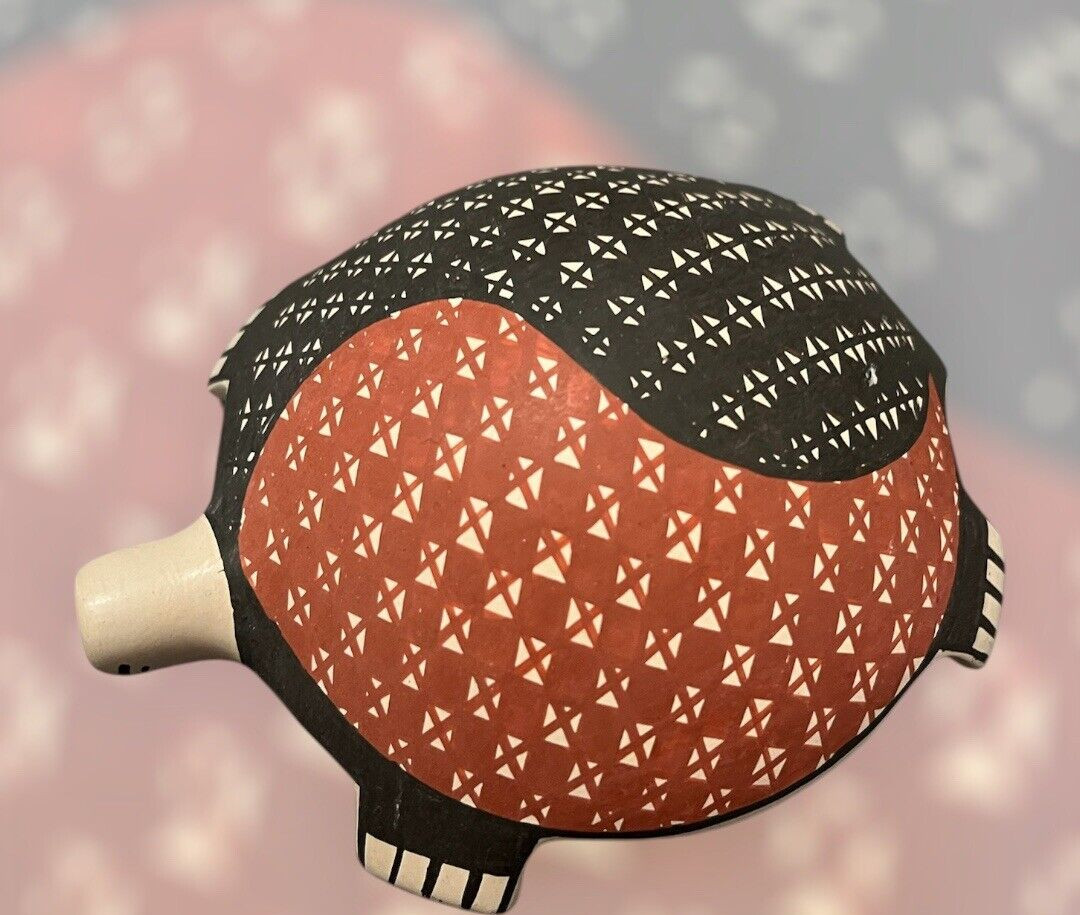 Mata Ortiz Pottery Martha Hernandez Turtle Paquime Fine Folk Art Ceramic Mexican