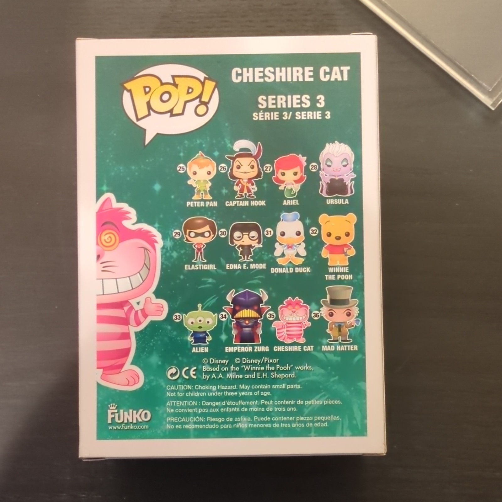 Funko Disney Blue Cheshire Cat Pop! Vinyl #35 SDCC 2012 480 pcs w/Hard Protector
