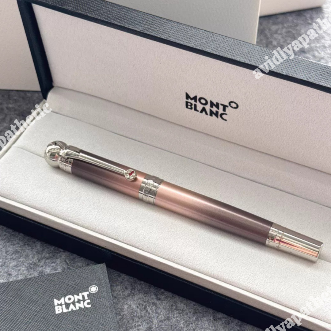 Bid Montblanc Luxury Rollerball Rose Gold Smooth-Body Writing Pen Gift New W box