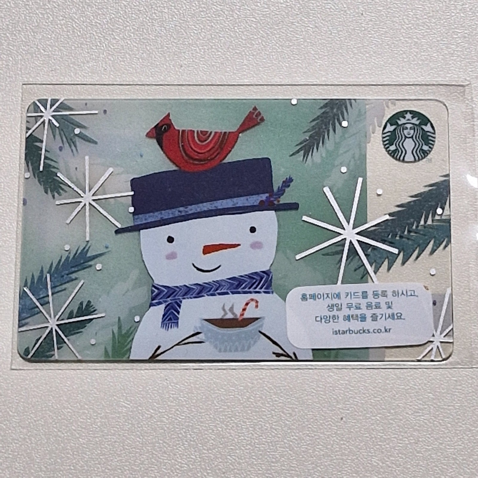 Starbucks Korea Card – Snowman – 2017