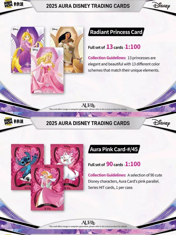 IN STOCK Kakawow x Aura Disney Black Peacock Collection Trading Card Sealed Box
