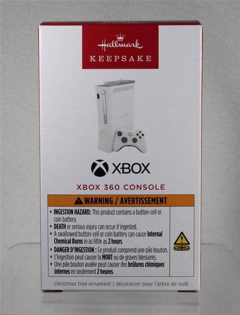 2025 Hallmark Ornament – XBOX 360 CONSOLE – Magic Light & Sound – New in Box!