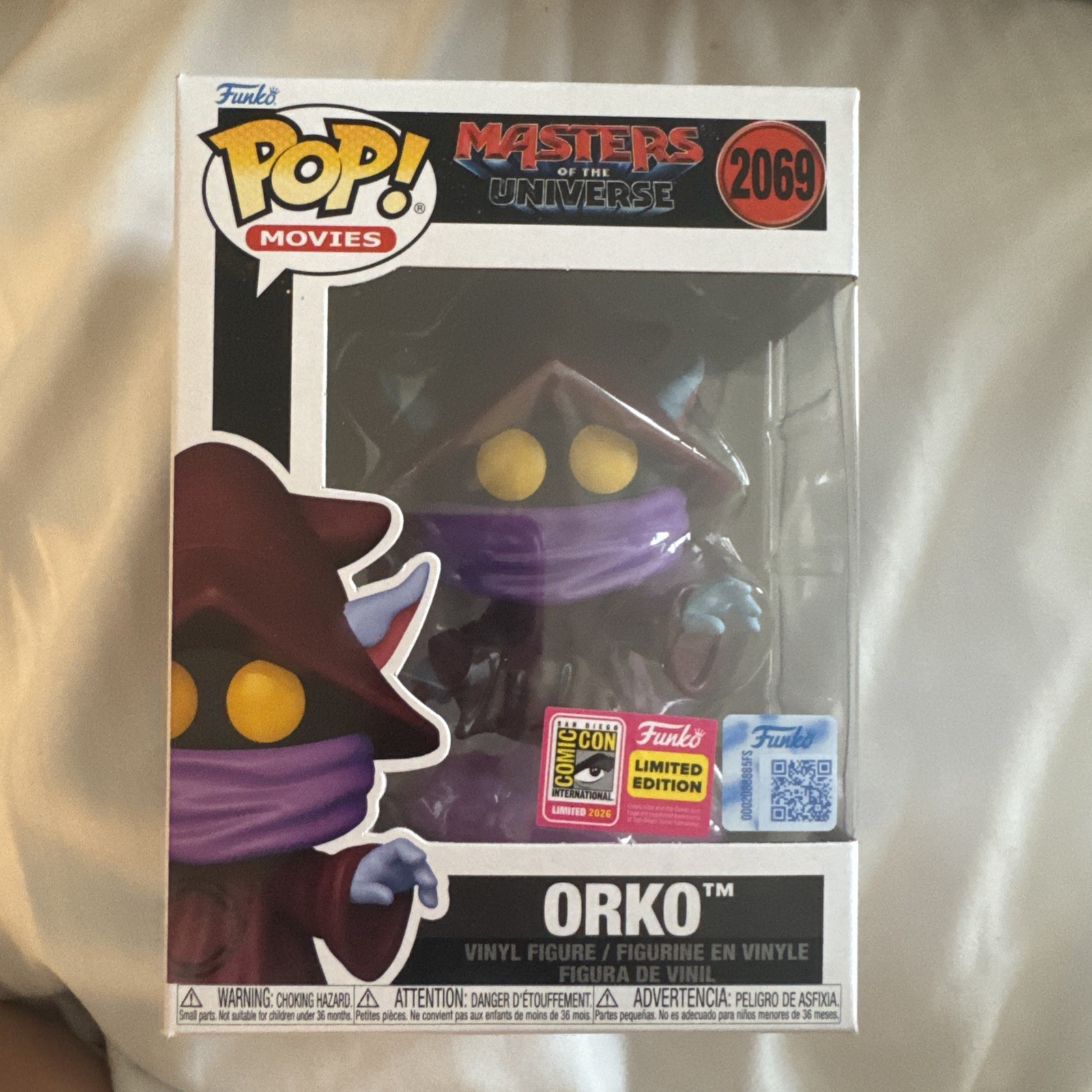 ORKO HE-MAN MASTERS OF THE UNIVERSE 2026 SDCC FUNKO POP OFFICIAL CON STICKER!