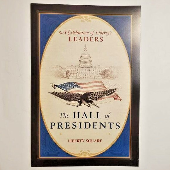 Hall of Presidents Poster Authentic Disney Lithograph 12×18 WDW Liberty Square