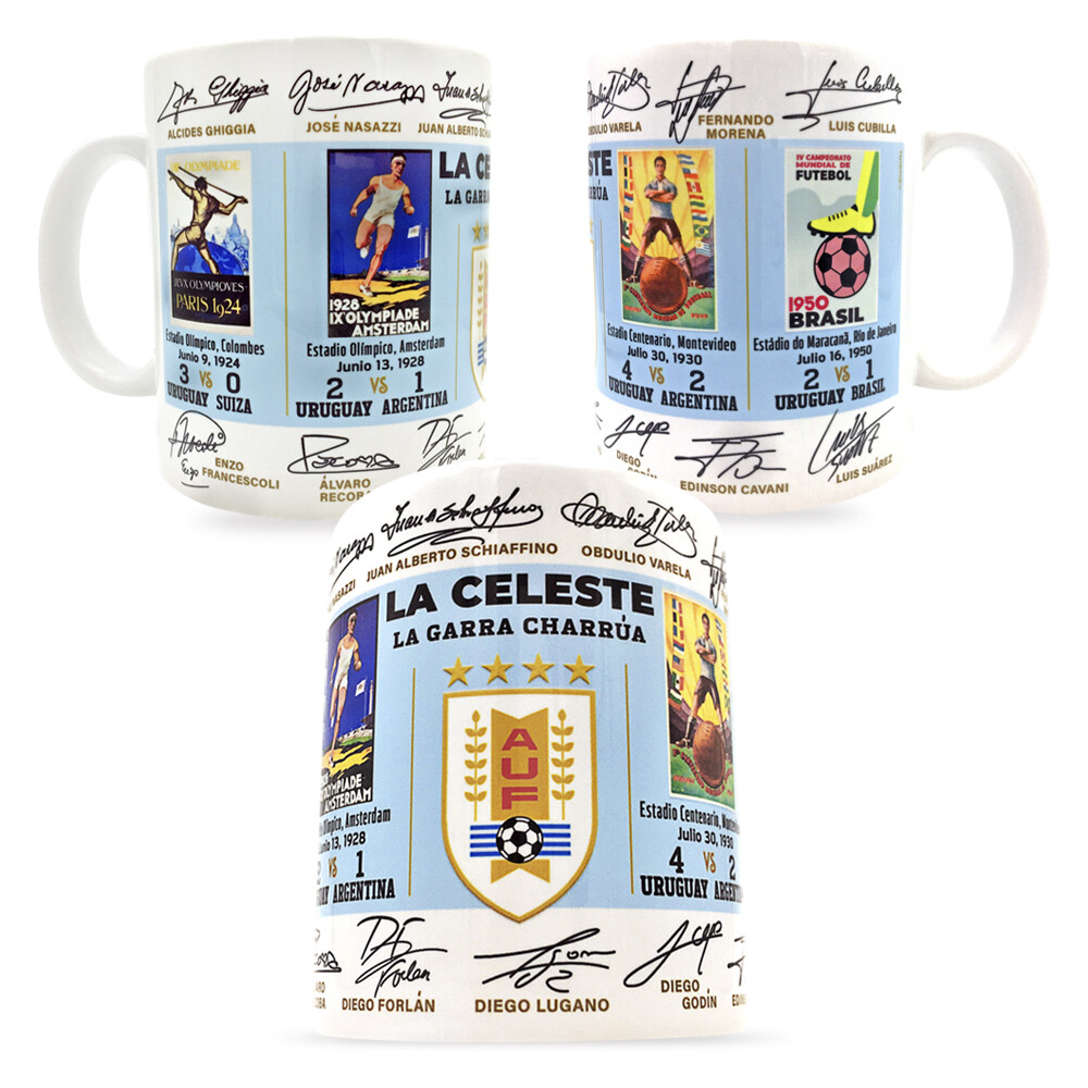Uruguay Mug, Uruguay Futbol Soccer World Champions History Mug
