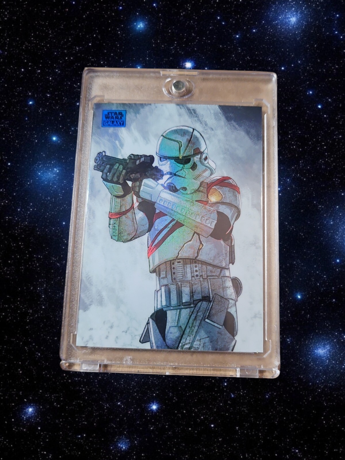 2024 Topps Chrome Star Wars Galaxy Night Trooper Mojo Refractor 006/150