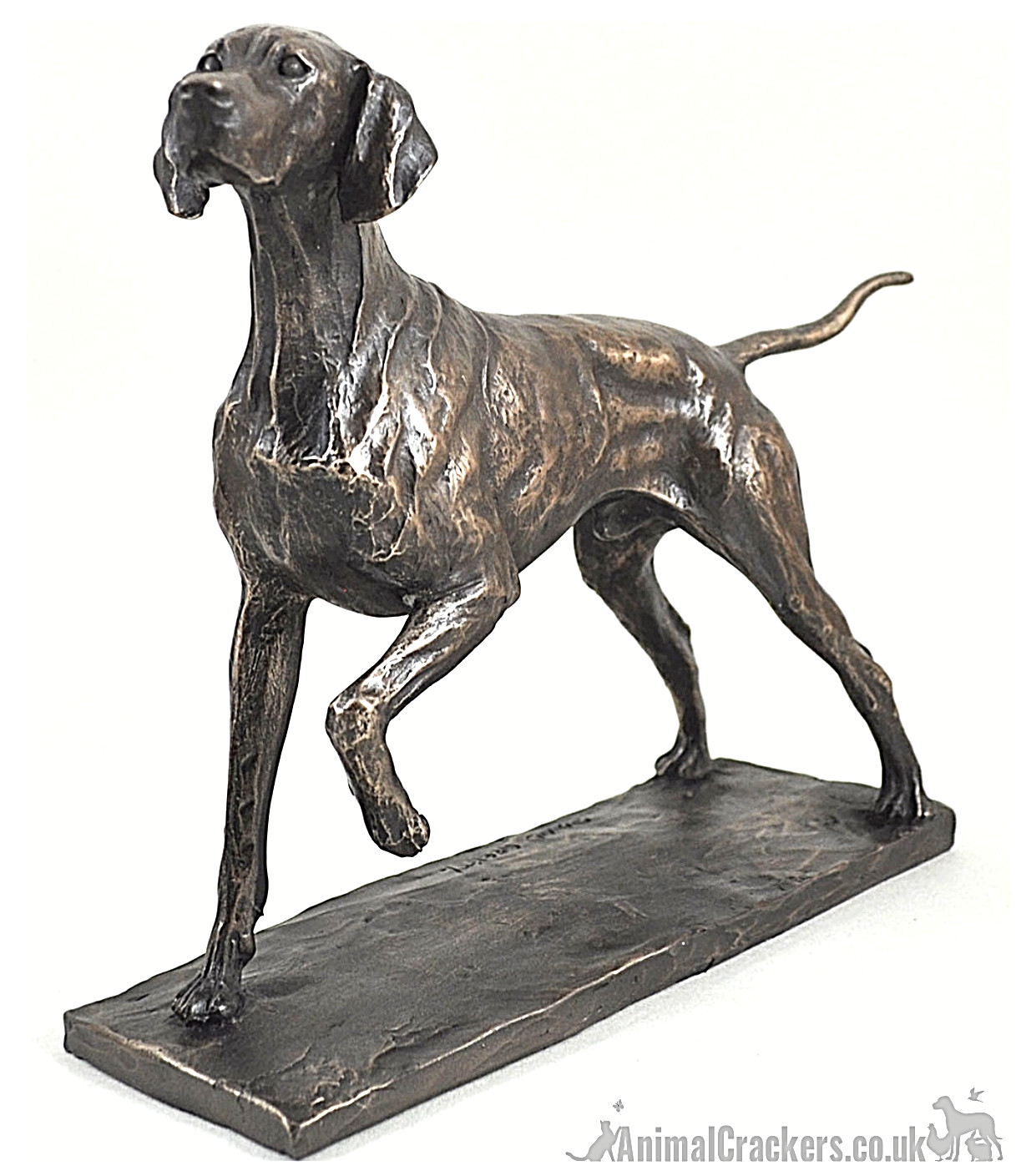 David Geenty Pointer Cold Cast Bronze ornament figurine sculpture collectable