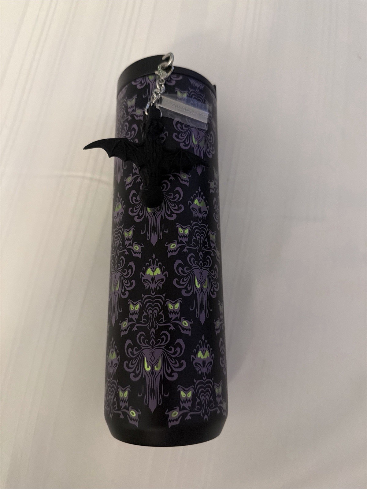 2026 Disney Parks Starbucks Haunted Mansion Wallpaper Metal Travel Tumbler New