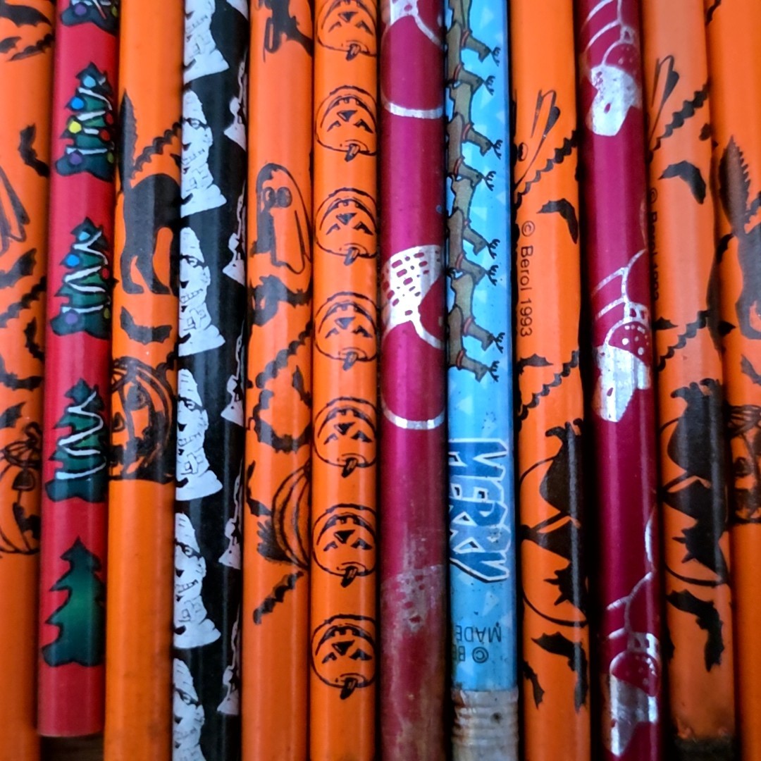 Vintage Holiday Pencils 100+ Halloween Christmas Birthday Valentines Berol