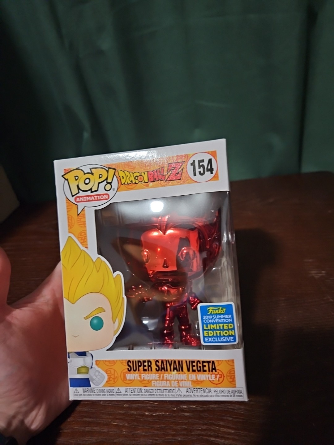 Funko POP Animation: Super Saiyan Vegeta Red Chrome 2019 NYCC Exclusive #154