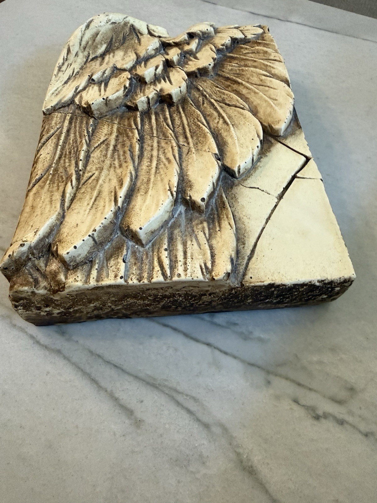 1998 RETIRED Sid Dickens Angel Wing Memory Block Tile T05 Handmade 6×8”
