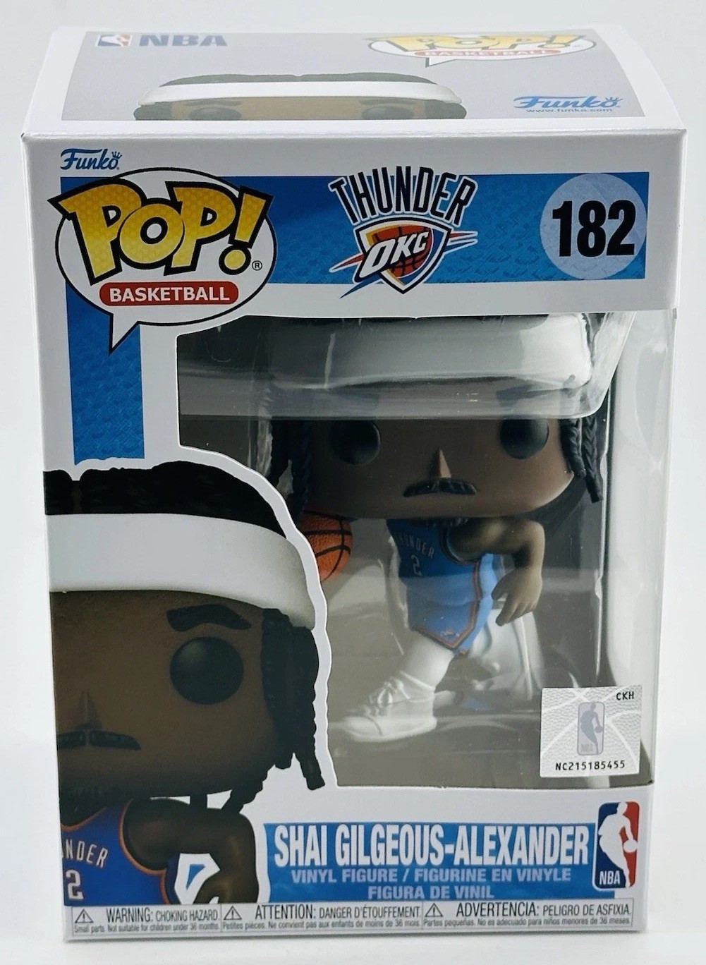 Funko POP! Shai Gilgeous-Alexander 182 Oklahoma City Thunder w/ Malko Protector