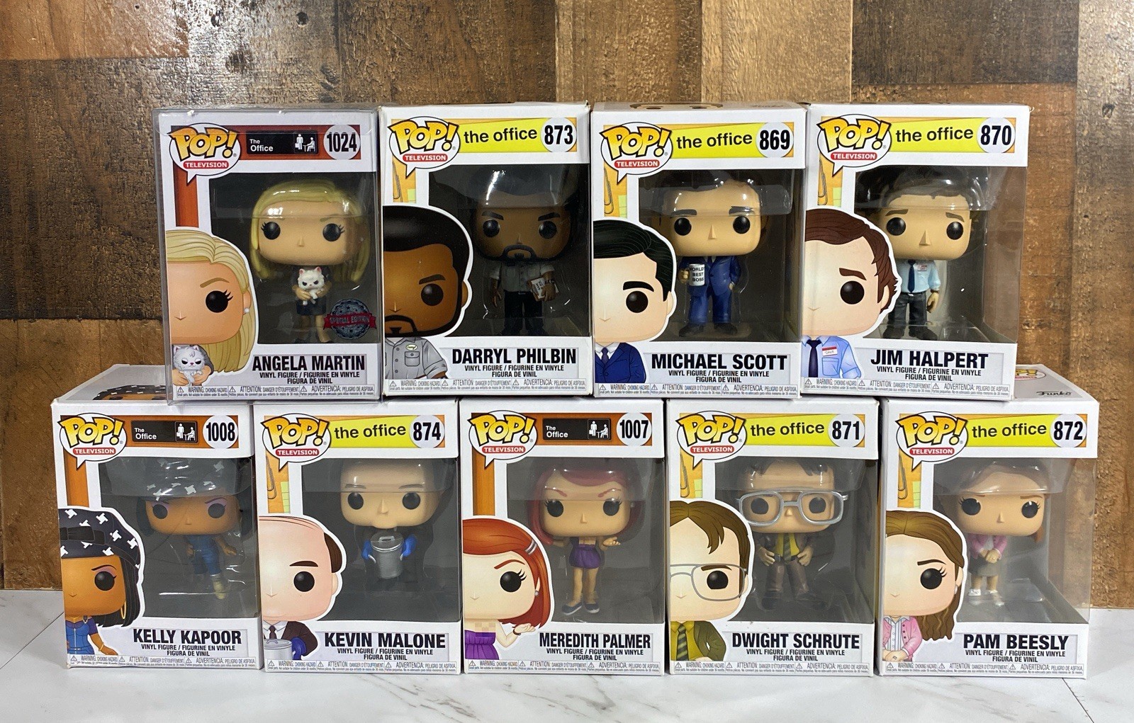 Funko Pop! Vinyl The Office Pop Television lot of 9 Michael Scott Angela Martin