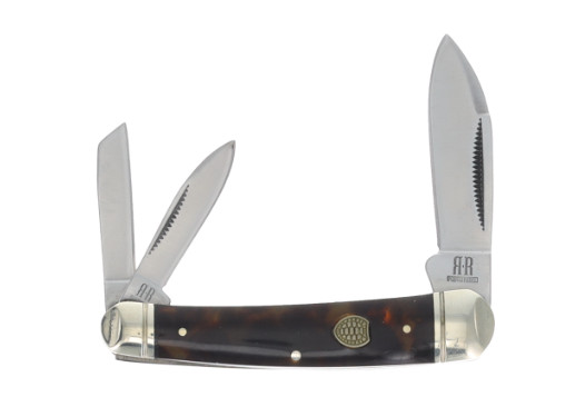 Rough Ryder Sleeveboard Pocket Knife 440B Steel Blades Synthetic Handle 2445