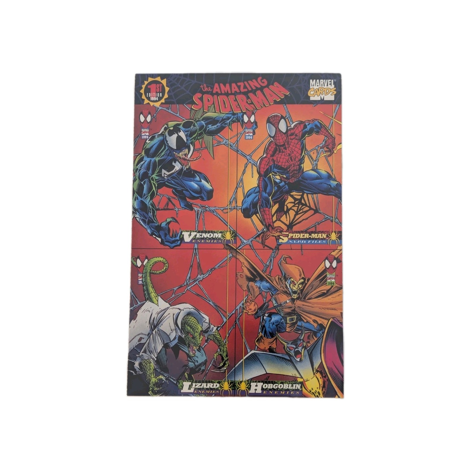 1994 Fleer Amazing Spider Man 1st Edition Marvel Comic Trading Card Uncut Promo