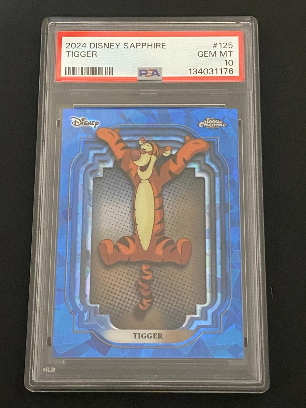 2024 Topps Disney Sapphire Tigger PSA 10 Gem Mint – Winnie the Pooh