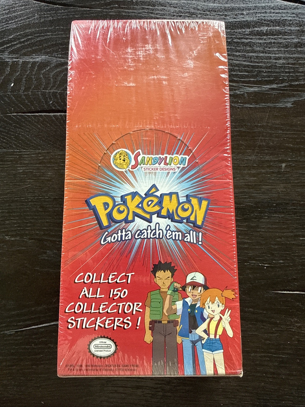 1999 Sandylion Pokemon Sticker Box Sealed / 48 Sandylion Pokemon Stickers Pack
