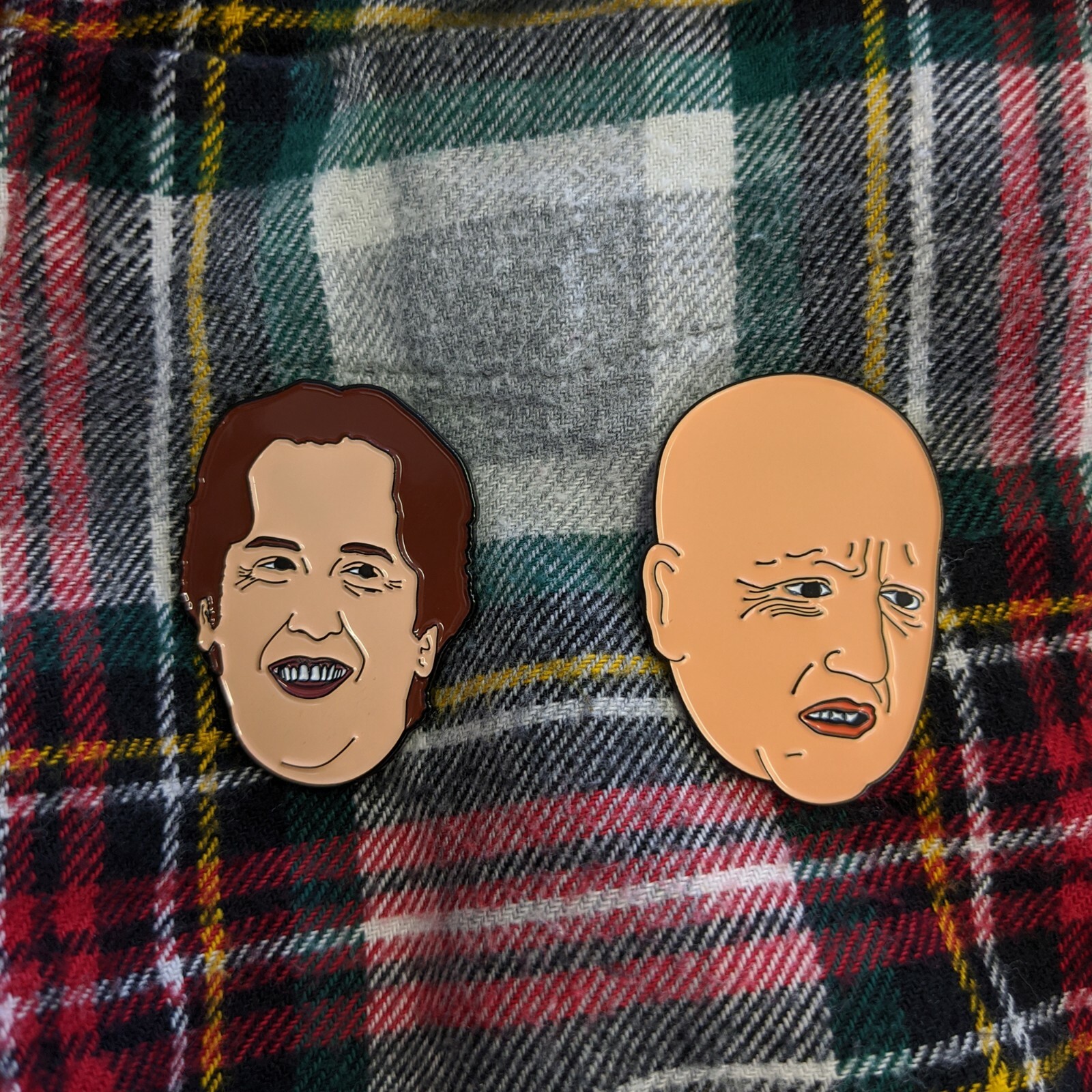Stevie Janowski Head Enamel Pin Set! Eastbound and Down inspired, kenny powers