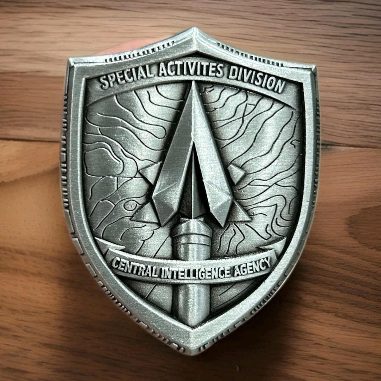 RARE! CIA SAD Special Activities Division glow-in-the-dark Shield Challenge Coin