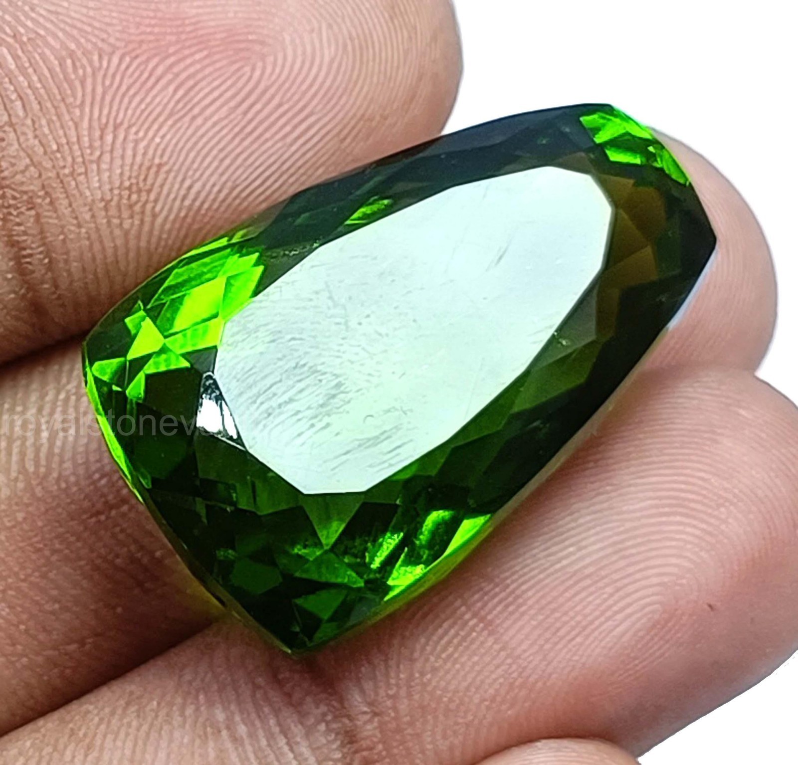 44.10 Ct Fancy Shape Natural Green Peridot Loose Stone – Certified Gemstone 5SDI