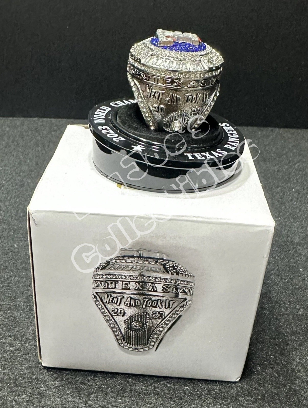 Texas Rangers 2023 Corey Seager World Series replica Ring.