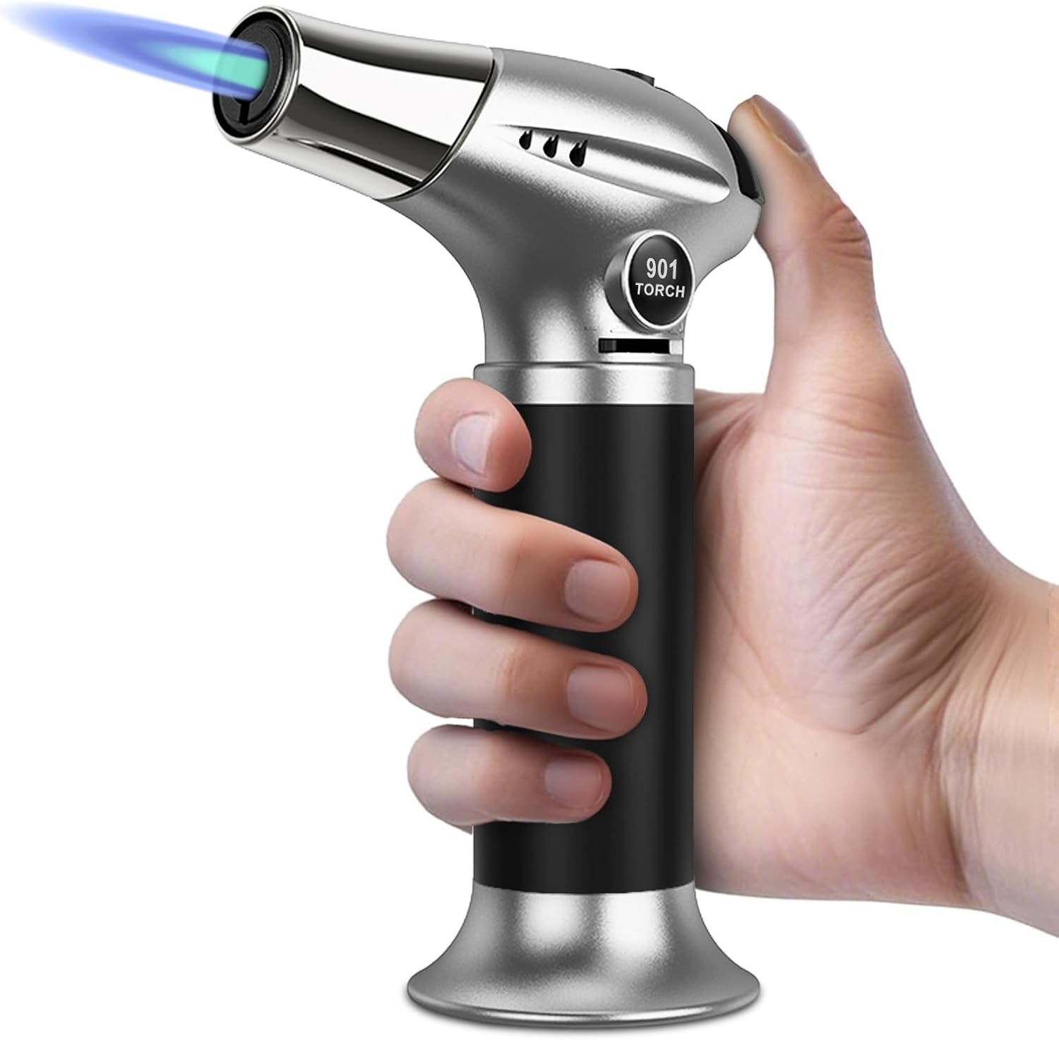 Creme Brulee Torch, Butane Torch Lighter, Refillable Blow Torch with Adjustable