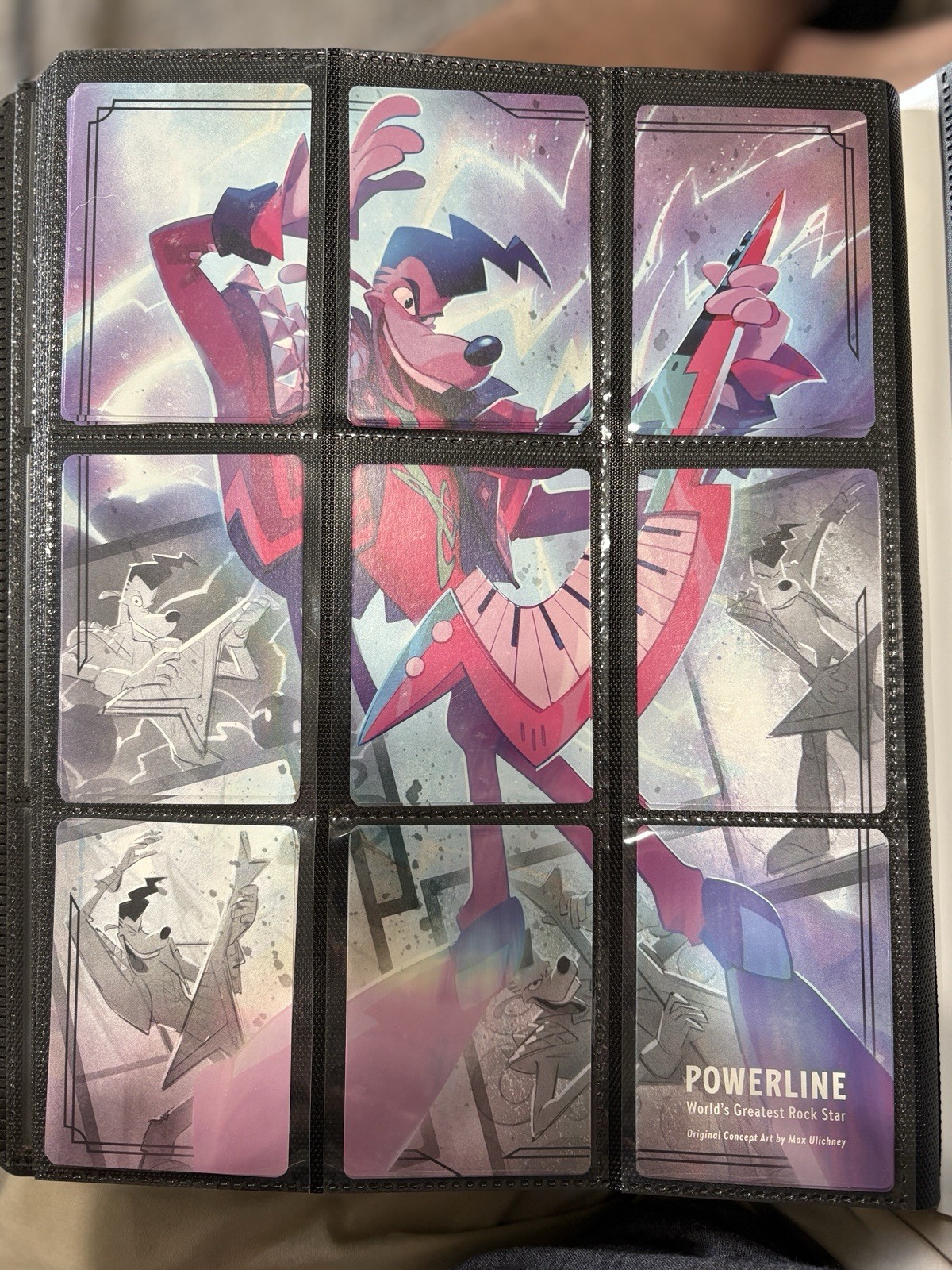 Powerline World’s Greatest Rock Star Trading Puzzle Card Set A Goofy Movie Max