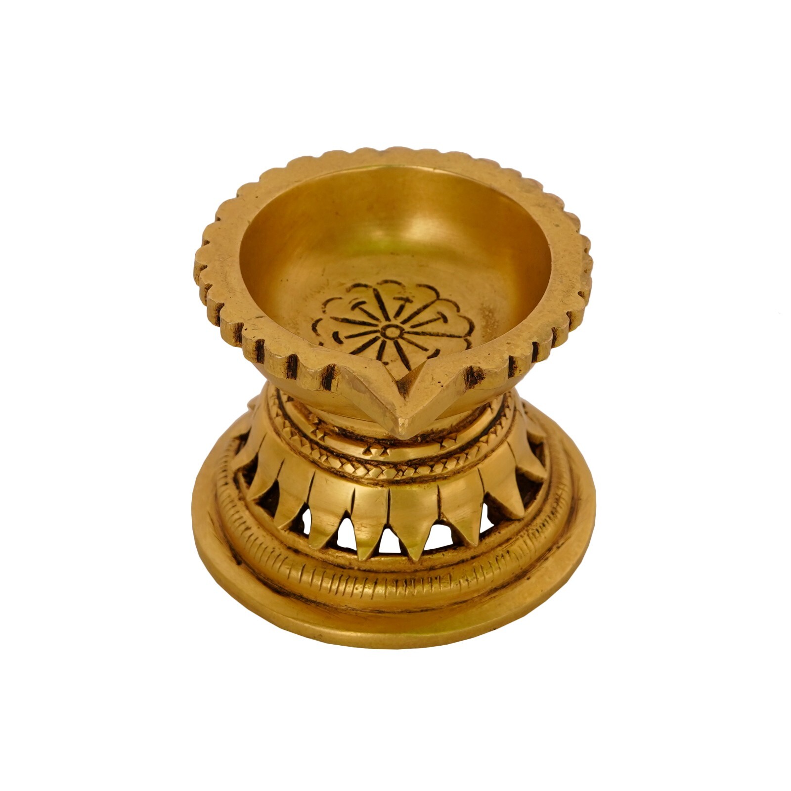Small Diya For Worship Hindu God Home Religious 2.8 Length Inch Diwali