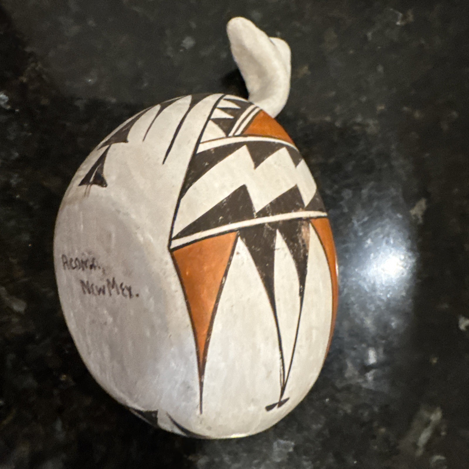 VINTAGE ACOMA NEW MEX. POLYCHROME MYTHICAL BIRD