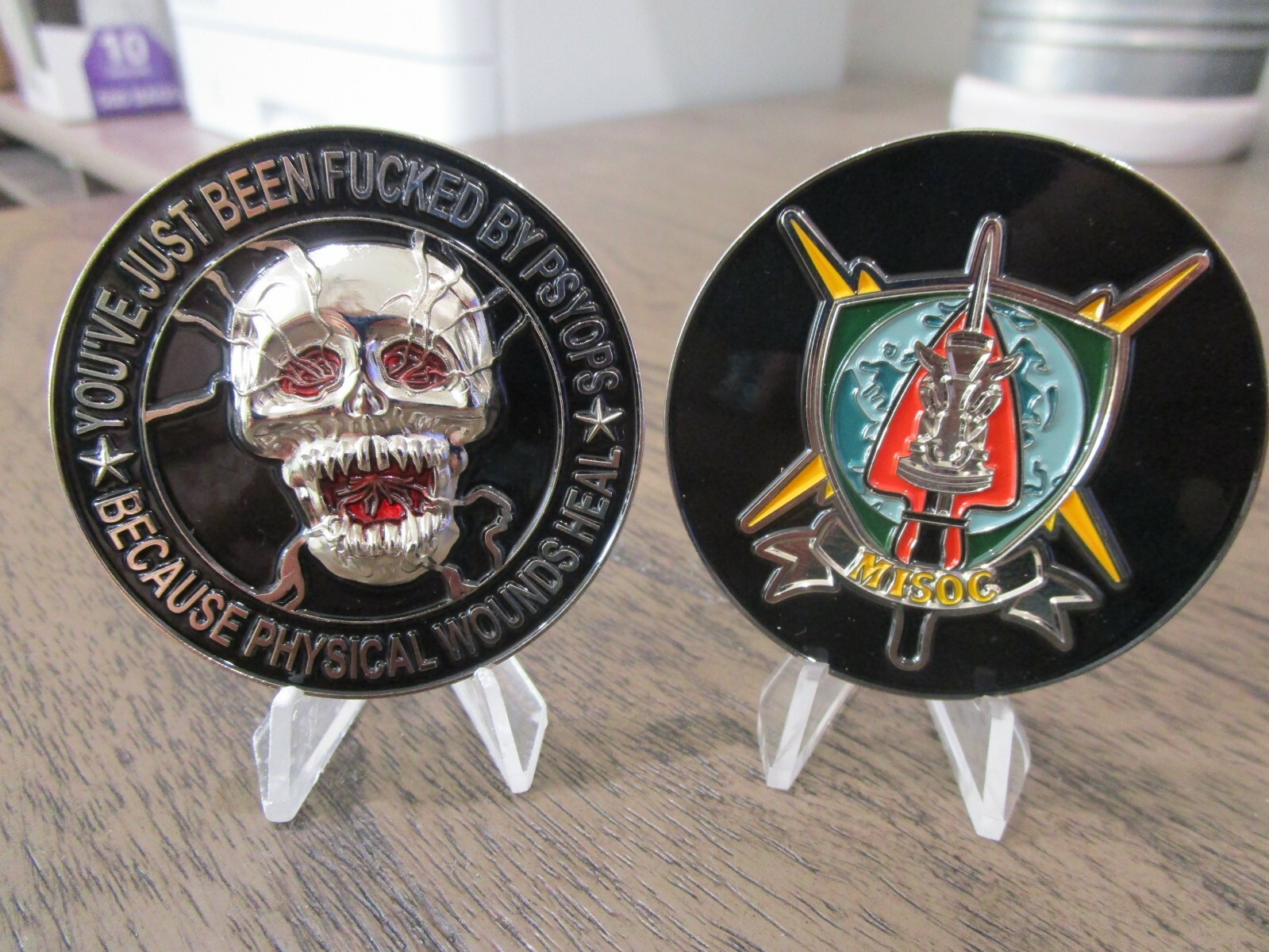 MISOC Military Information Support Command PSYOPS SOCOM Army Challenge Coin