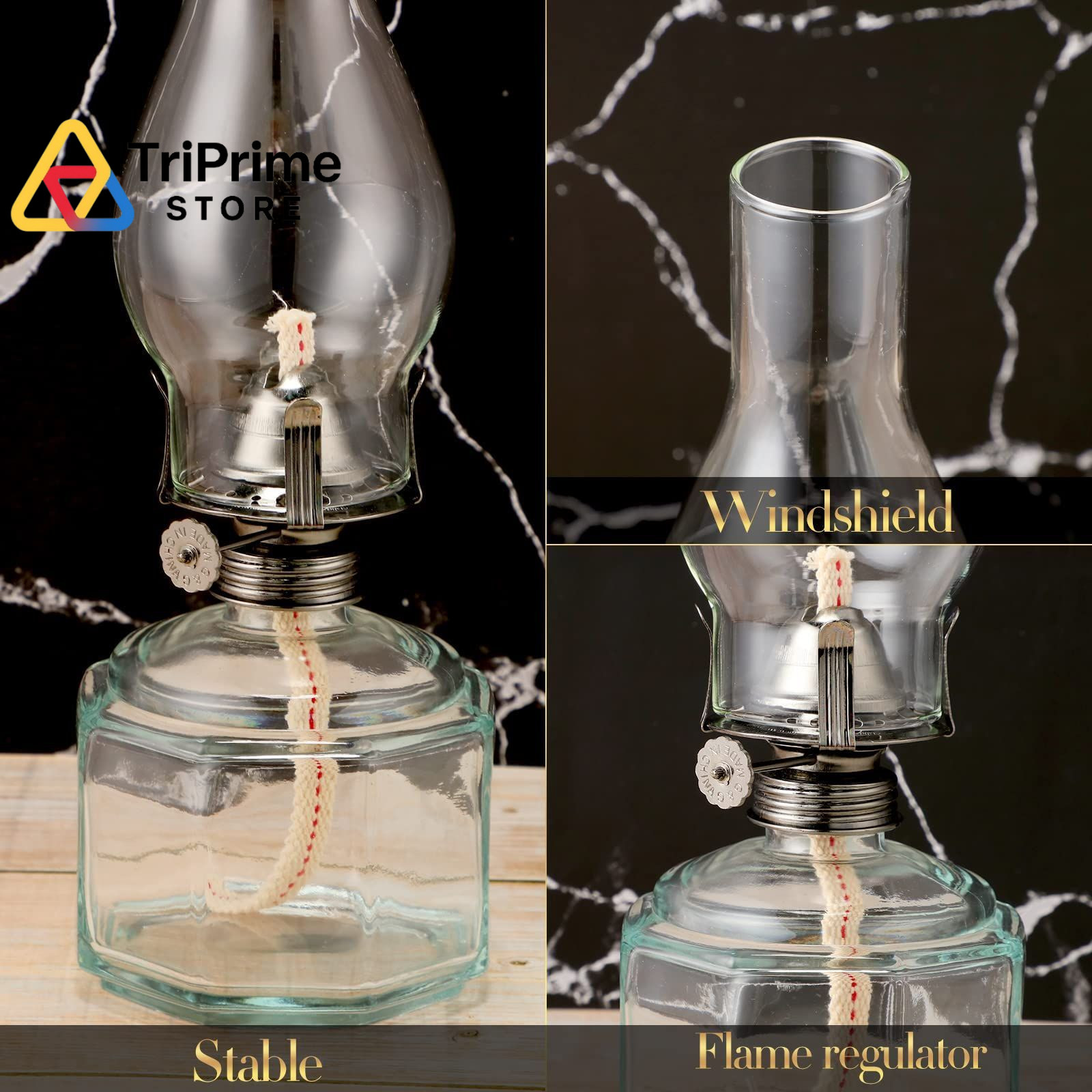 Yahenda 4 Pieces Chamber Oil Lamp for Indoor Use, as shown in the picture