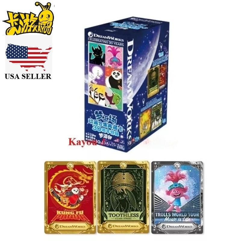 Kayou DreamWorks Collection Card 30th Anniversary Trading Card Box 18 Packs US