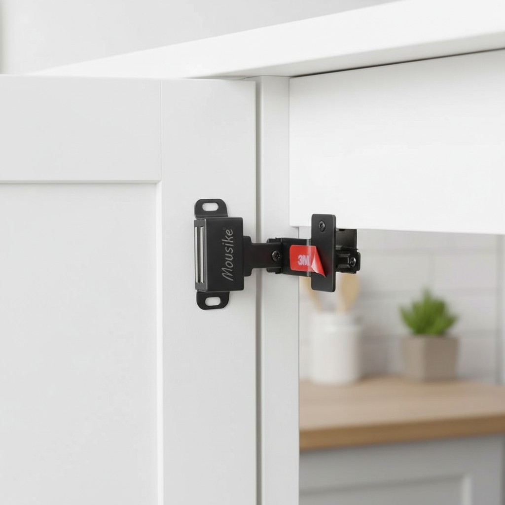 30lb Stainless Steel Magnetic Door Catch – 6 Pack for Secure Cabinet Closure