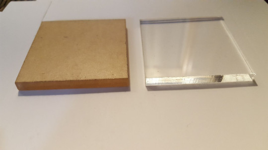 Clear Acrylic Square Bases Stands Mineral Collectible Mounting Display 1 2 3 4″
