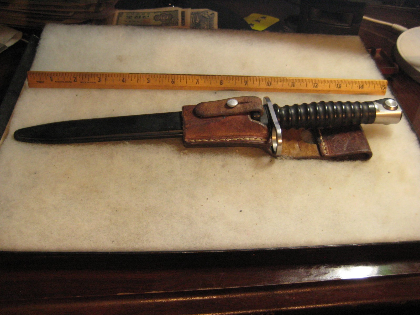 Swiss M1957 57 Combat Knife Bayonet w/ Frog & Scabbard – Switzerland