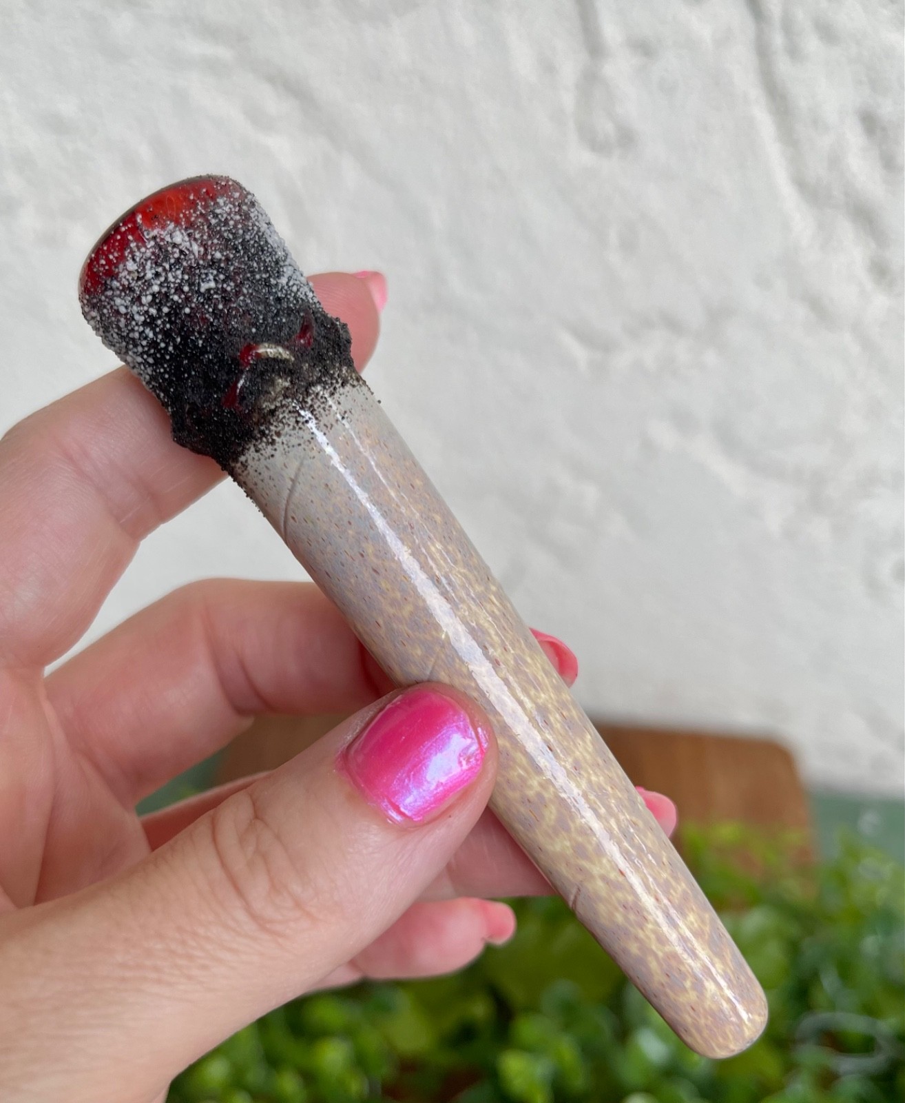 4.5in MARLEY – Heady Glass pipe American made one hitter-pocket piece